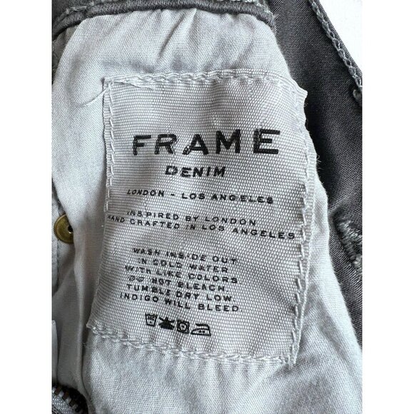 Frame Denim Skinny Jeans Women's Size 26 St Germain Gray Denim - Picture 8 of 12